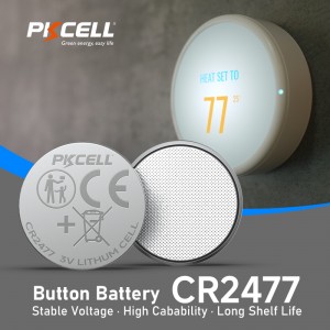 3V CR2477 Lithium Button Cell Battery (900mAh) Supplier | PKCELL