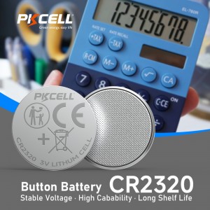 3V CR2320 Lithium Button Cell Battery (130mAh) | PKCELL