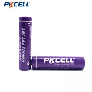 PKCELL Lisocl2 ER10450 3.6v 800mah batería de litio aaa para rastreador gps