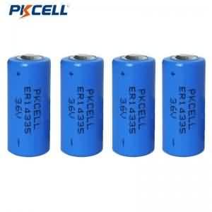 3.6V 2/3AA ER14335 Li-SoCl2 배터리(1650mAh) | Pkcell