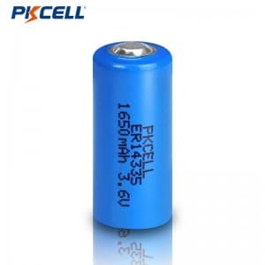 Batteria al litio primaria PKCELL ER14335 3.6v 2/3aa batterie al litio 1650mah