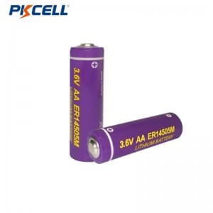 PKCELL 3.6v li-socl2 aa1800mah ER14505M pin lithium pin cho đồng hồ khí nước