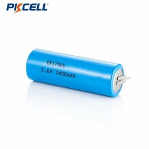 ספק סוללות PKCELL ER17505 3.6V 3400mAh Li-SOCL2