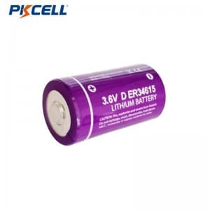 PKCELL 19000mah lisocl2 batteri er34615 3.6vd størrelse lithium batteri ER34615 til gasmåler