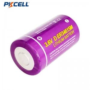 PKCELL 3.6v li-socl2 d tamanho ER34615M bateria de lítio para medidor de gás de água