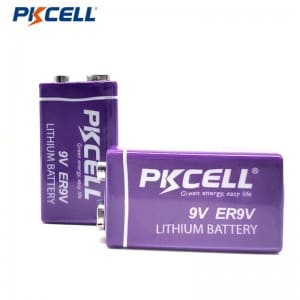 Bateria PKCELL Li-SOCI2 ER9V 9v bateria para sensores sem fio detectores de incêndio