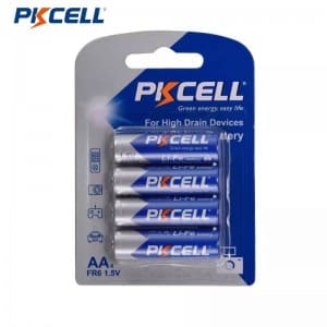 Baterie PKCELL li-fes2 1,5V aa FR6 FR14505 pro termostatický ventil radiátoru
