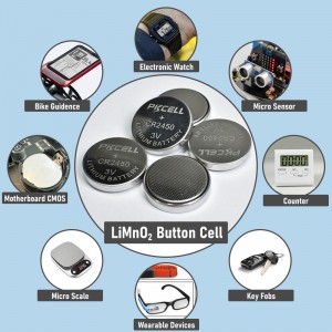 3V CR2032 리튬 단추형 배터리(210mAh) | PKCELL