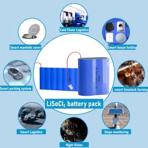 7,4 V-os ER34615M 42000 mAh 2s3p LiSoCl2 akkumulátorcsomag